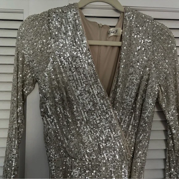 Eliza J Sequin Jumpsuit - Picture 2 of 5